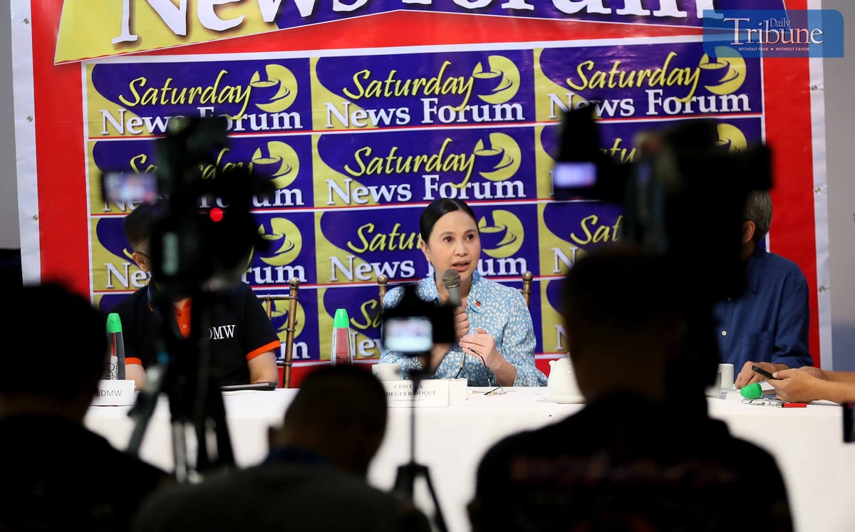 ALDEGUER-ROQUE MEETS THE PRESS